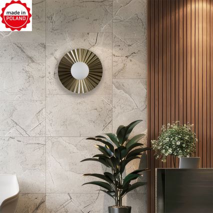 Applique murale SUNPLISS 1xG9/10W/230V Ø 30 cm dorée/crème