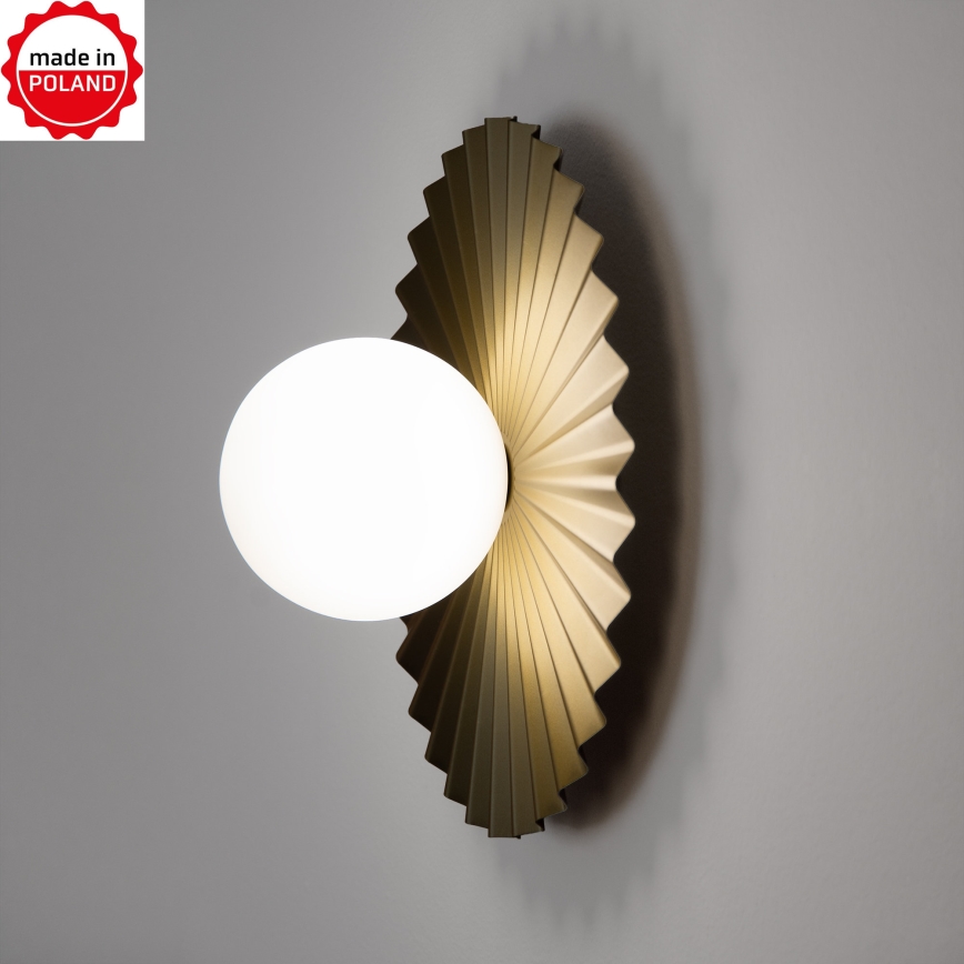 Applique murale SUNPLISS 1xG9/10W/230V Ø 30 cm dorée/crème