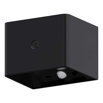 Applique murale tactile à intensité variable avec détecteur MIRI LED/2,5W/3,7V 3000/4000/6400K 4000 mAh noir