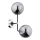 Applique murale TRANSFORMERS 2xE14/40W/230V chrome brillant