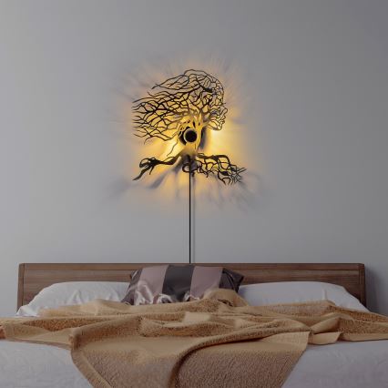 Applique murale TREE WOMAN 1xE27/40W/230V noire
