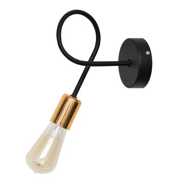 Applique murale TUBE 1xE27/15W/230V noir
