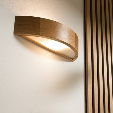 Applique OAK 1xE27/60W/230V quercia