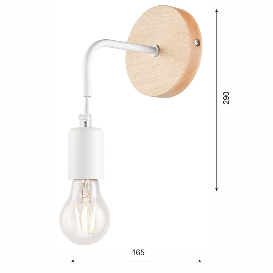 Applique ORAZIO 1xE27/60W/230V - FSC certificato