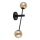 Applique  ORO 2xG9/12W/230V nero/oro