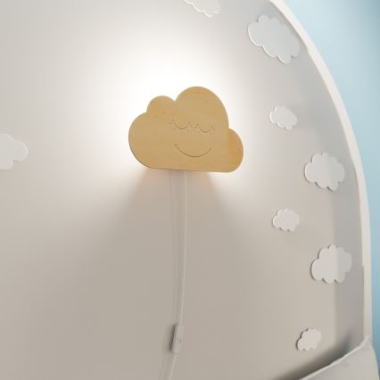 Applique per bambini CLOUD 1xE14/10W/230V nuvola