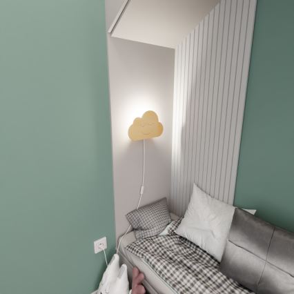 Applique per bambini CLOUD 1xE14/10W/230V nuvola