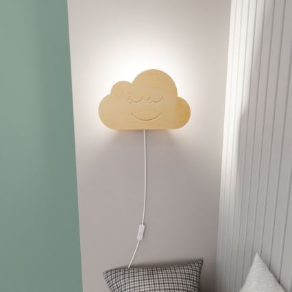 Applique per bambini CLOUD 1xE14/10W/230V nuvola