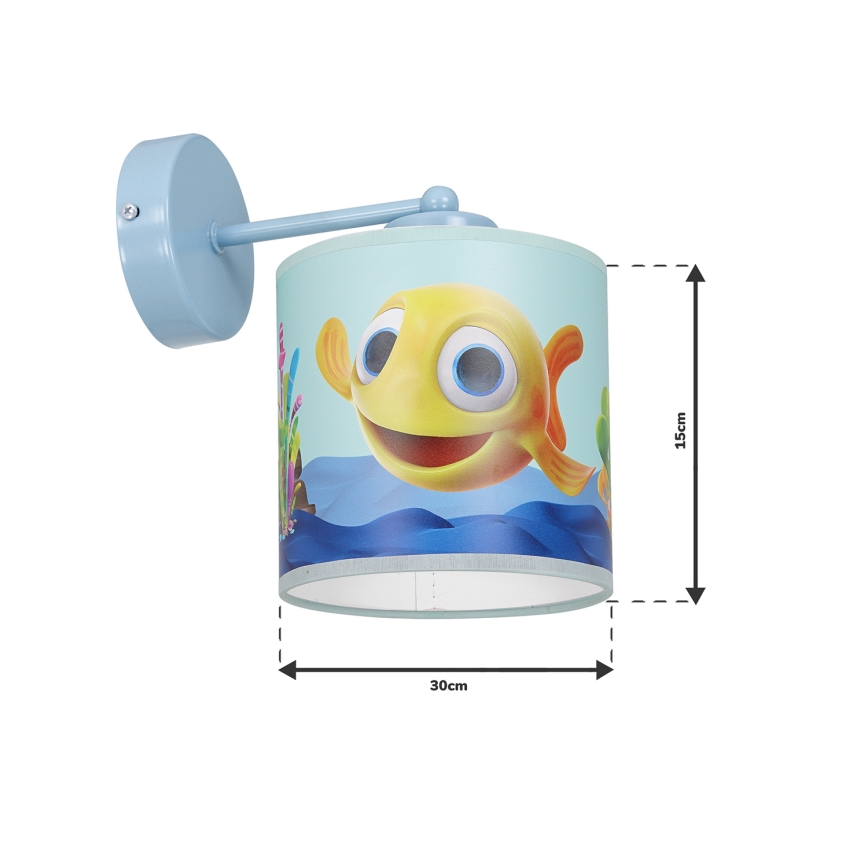 Applique per bambini FISH 1xE27/60W/230V