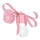 Applique per bambini NELA 1xE27/60W/230V rosa chiaro