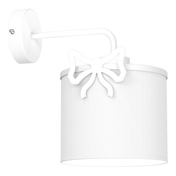 Applique per bambini SWEET 1xE27/15W/230V bianco/bow