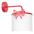 Applique per bambini SWEET 1xE27/15W/230V bianco/rosso/bow