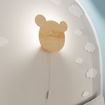 Applique per bambini TED 1xE14/10W/230V orso