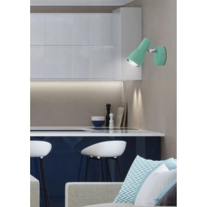 Applique PICARDO 1xE14/40W/230V turchese