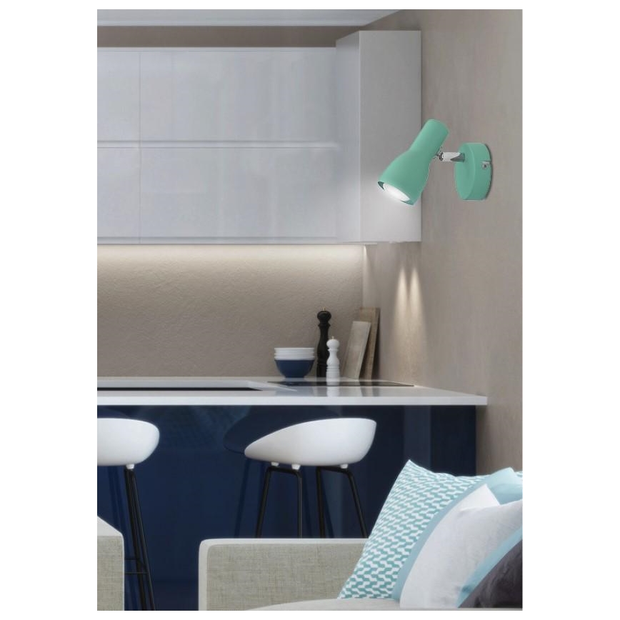 Applique PICARDO 1xE14/40W/230V turchese