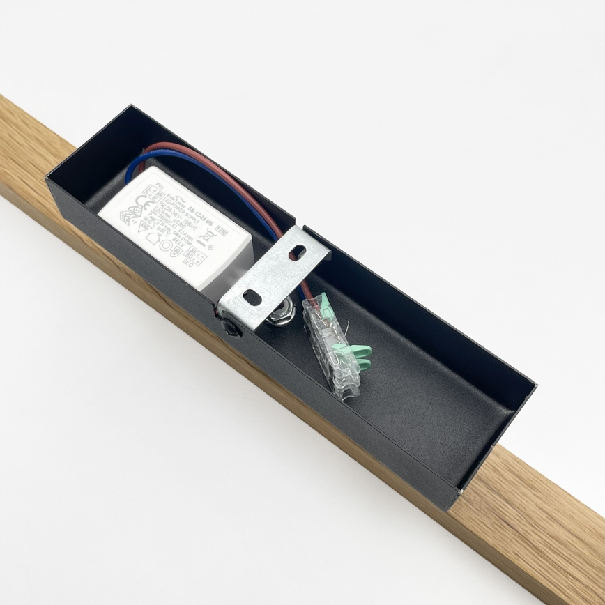 Applique pour tableau LED VERDE LED/5,5W/230V 3000K 46 cm chêne/noir