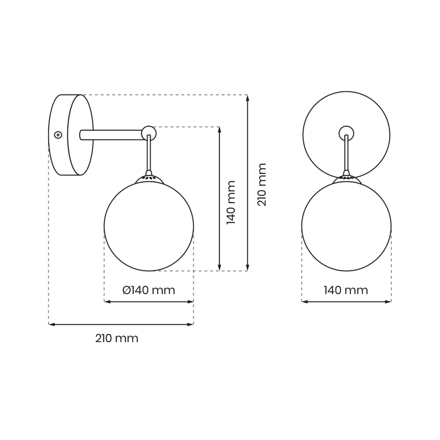 Applique REFLEX 1xE14/40W/230V