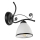 Applique RETRO 1xE27/60W/230V nero/bianco