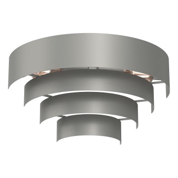 Applique RINGS 2xE27/15W/230V grigio