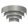 Applique RINGS 2xE27/15W/230V grigio