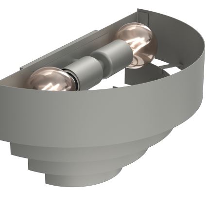 Applique RINGS 2xE27/15W/230V grigio