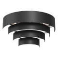 Applique RINGS 2xE27/15W/230V nero