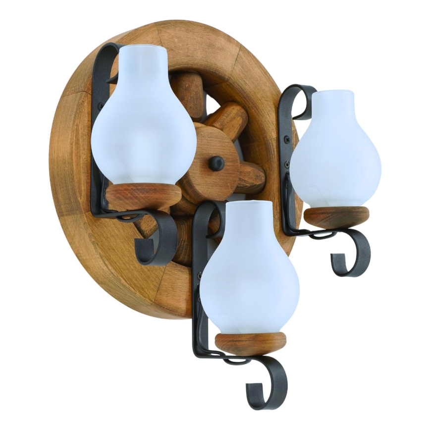 Applique ROATA 3xE14/40W/230V faggio - FSC certificato