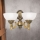 Applique ROCCA 2xE27/60W/230V bronzo/bianco