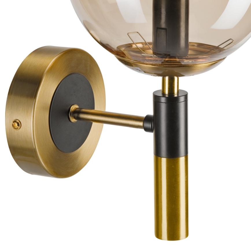 Applique ROLLO 1xE14/5W/230V oro/fumé beige