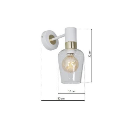 Applique ROMA WHITE 1xE27/60W/230V