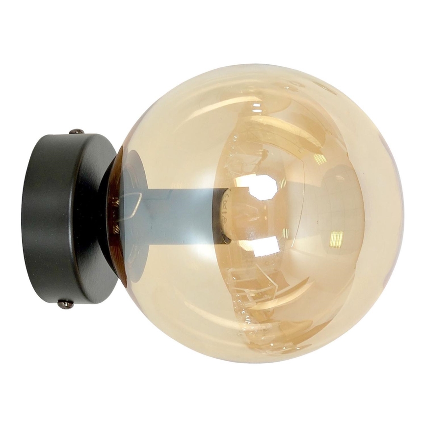Applique ROSSI 1xE14/10W/230V nero/beige