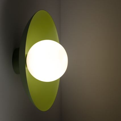 Applique SLATE 1xG9/8W/230V diametro 28 cm verde