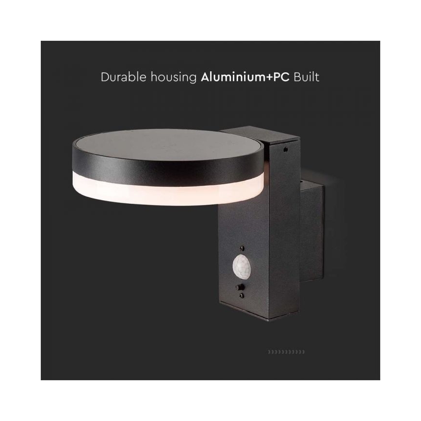 Applique murale solaire LED extérieure avec capteur LED/5,5W/3,7V 3000K IP54 2000 mAh