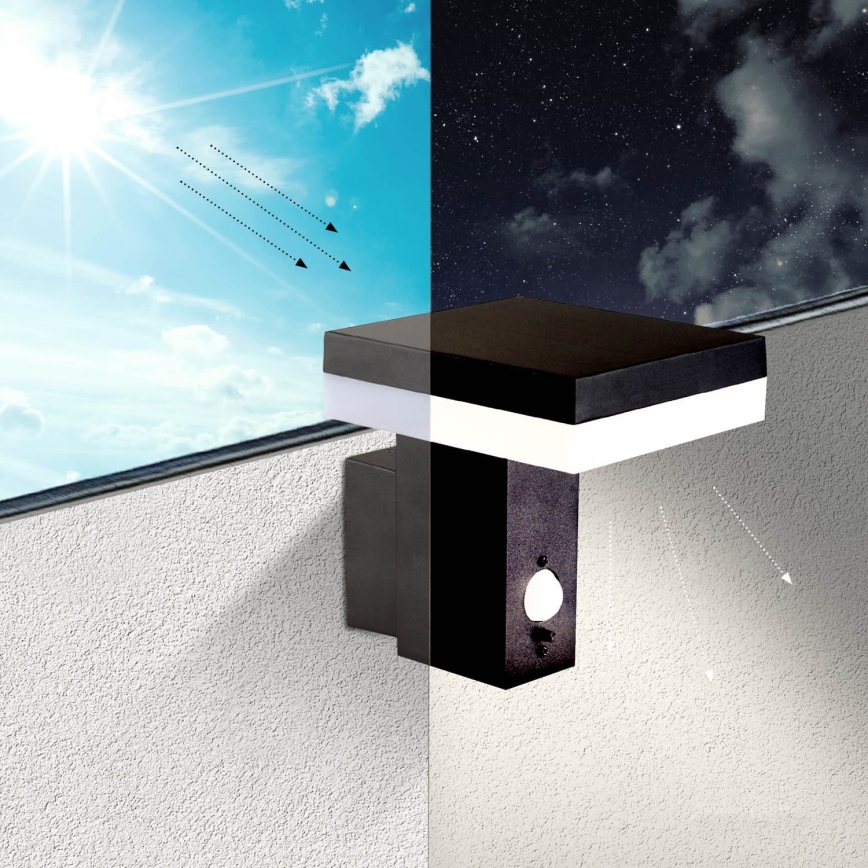 Applique solare a LED con sensore SOLARIS2 LED/5,5W/3,7V 4000K IP44