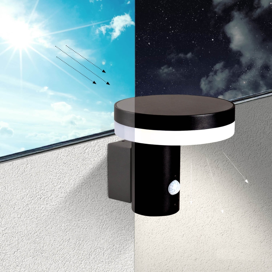 Applique solare a LED con sensore SOLARIS3 LED/5,5W/3,7V 4000K IP44