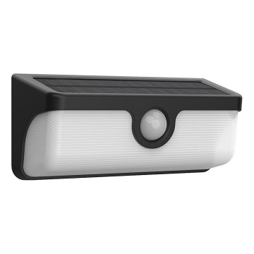 Applique solare LED con sensore LINK LED/5W/3,7V IP65 nera