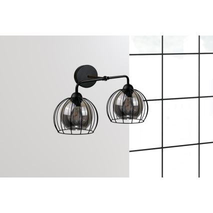 Applique SOLO BLACK 2xE27/60W/230V