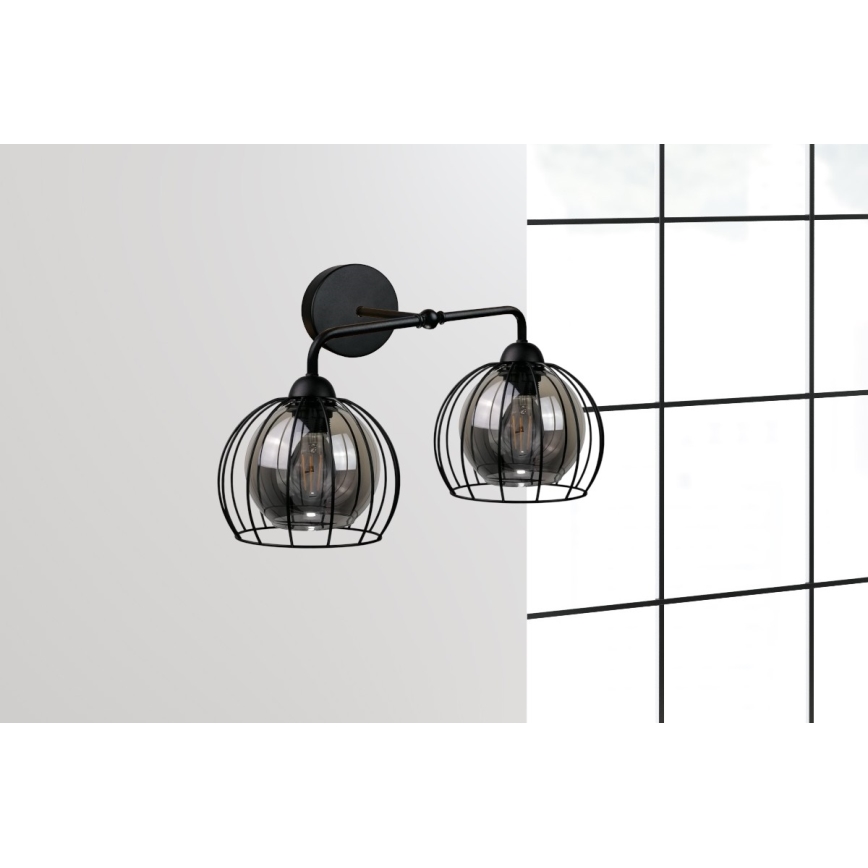 Applique SOLO BLACK 2xE27/60W/230V