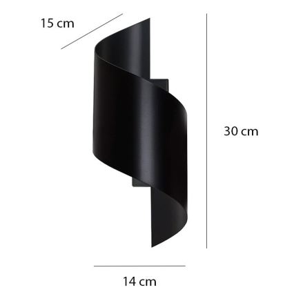 Applique SPINER 1xG9/8W/230V nero