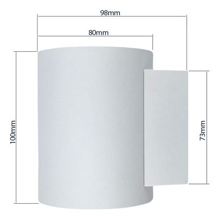 Applique SQUALLA TUBA 1xG9/50W/230V bianco/oro