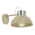 Applique TEDI 1xE27/60W/230V beige/cromo lucido
