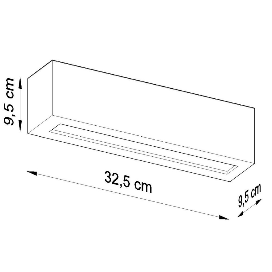 Applique VEGA 1xE27/60W/230V grigia
