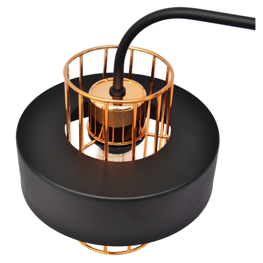 Applique VOLTA 1xE27/15W/230V 34 cm nero/oro