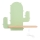 Appllique murale étagère enfant CACTUS LED/4W/230V vert/bois