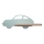 Appllique murale étagère enfant CAR LED/5W/230V vert/bois