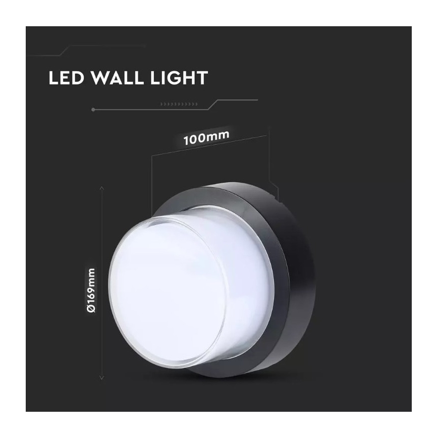 Applque murale d'extérieur LED/12W/230V IP65 3000K