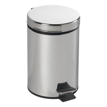 Aqualine - Abfalleimer SIMPLE LINE 3 l poliert Edelstahl