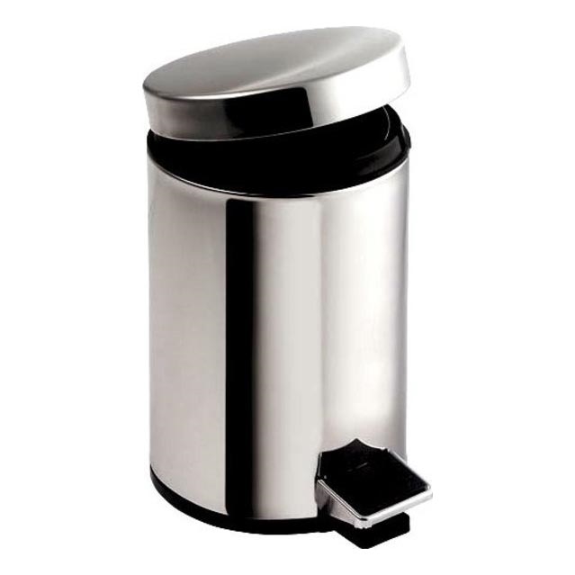 Aqualine - Abfalleimer SIMPLE LINE 5 l poliert Edelstahl