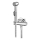 Aqualine - Bidetarmatur mit shower glänzendes Chrom