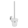 Aqualine - Brosse de toilette à fixation murale RUMBA blanc de lait verre/chrome brillant
